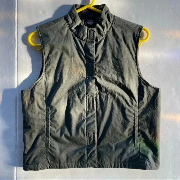 Dockers Vest Green Navy  Women Size Petit Medium - Picture 5 of 13